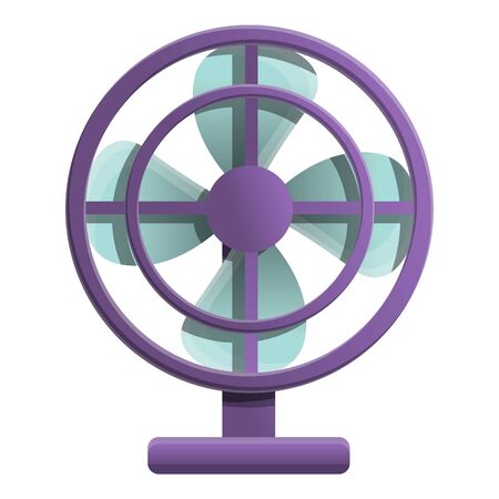 Home ventilator icon. Cartoon of home ventilator vector icon for web design isolated on white backgroundのイラスト素材