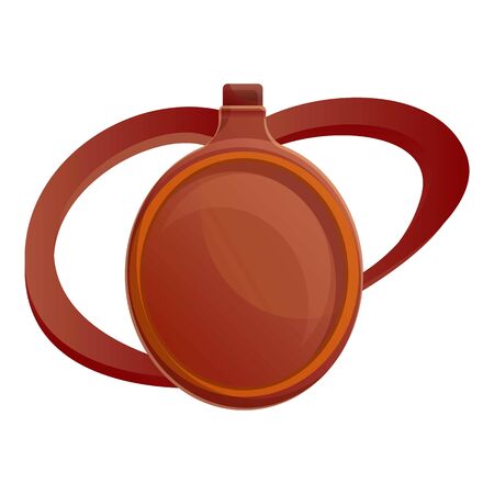 Cowboy water bottle icon. Cartoon of cowboy water bottle vector icon for web design isolated on white backgroundのイラスト素材