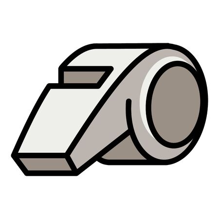 Coach whistle icon. Outline coach whistle vector icon for web design isolated on white backgroundのイラスト素材