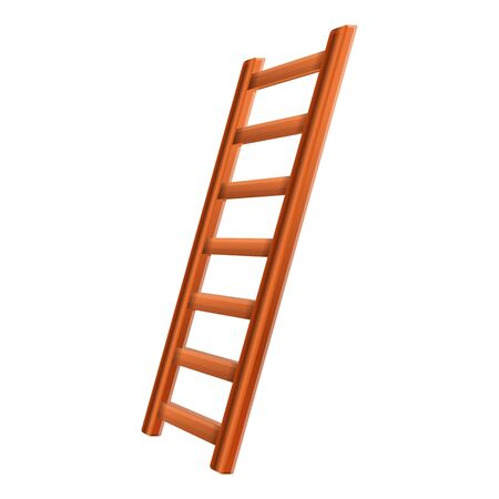 Ladder inventory icon. Cartoon of ladder inventory vector icon for web design isolated on white backgroundのイラスト素材