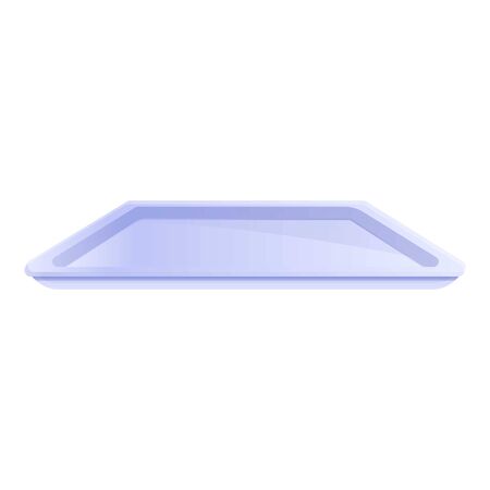 Plastic tableware icon. Cartoon of plastic tableware vector icon for web design isolated on white backgroundのイラスト素材