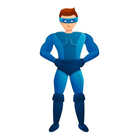 Carnival superhero icon. Cartoon of carnival superhero vector icon for web design isolated on white backgroundのイラスト素材