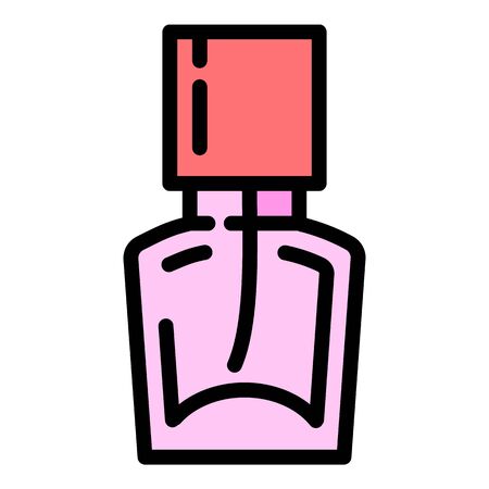 Pink perfume icon. Outline pink perfume vector icon for web design isolated on white backgroundのイラスト素材