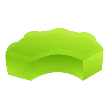 Cutted celery icon. Cartoon of cutted celery vector icon for web design isolated on white backgroundのイラスト素材