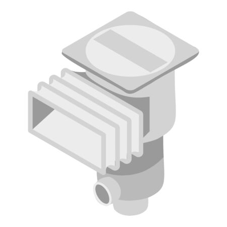Pool filter icon. Isometric of pool filter vector icon for web design isolated on white backgroundのイラスト素材