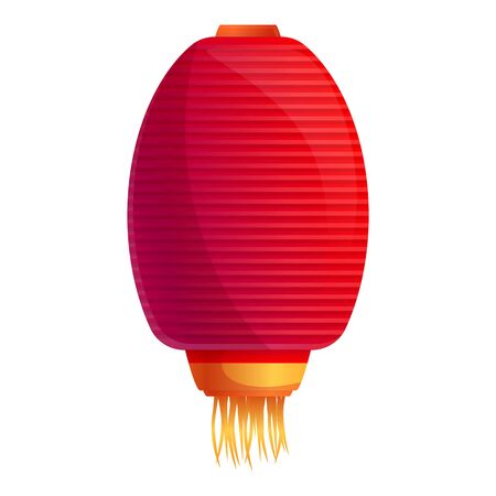 Chinatown lantern icon. Cartoon of chinatown lantern vector icon for web design isolated on white backgroundのイラスト素材