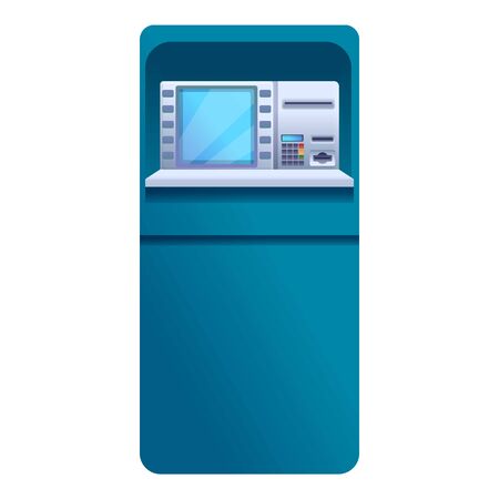 Atm icon. Cartoon of atm vector icon for web design isolated on white backgroundのイラスト素材