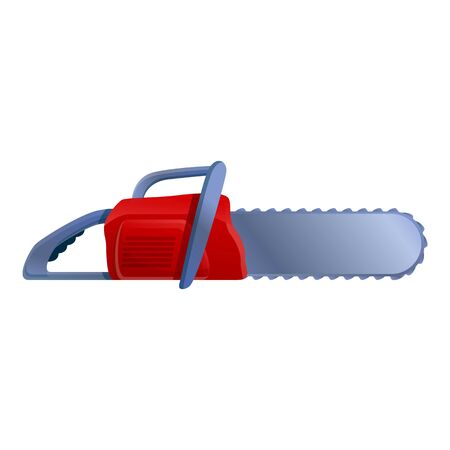 Industry chainsaw icon. Cartoon of industry chainsaw vector icon for web design isolated on white backgroundのイラスト素材