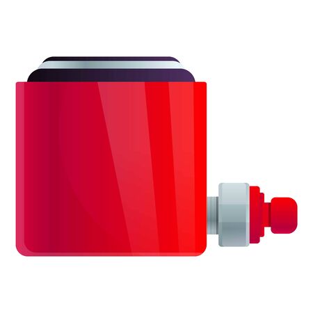 Jackscrew tool icon. Cartoon of jackscrew tool vector icon for web design isolated on white backgroundのイラスト素材