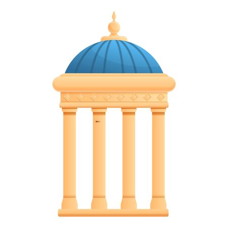 Column gazebo icon. Cartoon of column gazebo vector icon for web design isolated on white backgroundのイラスト素材