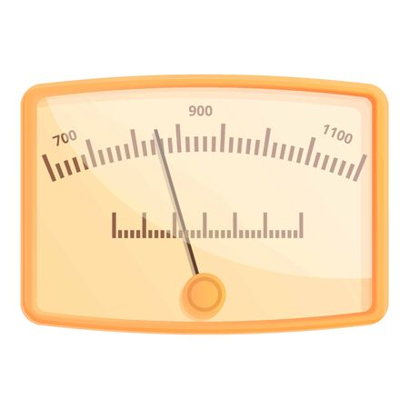 Barometer icon. Cartoon of barometer vector icon for web design isolated on white backgroundのイラスト素材