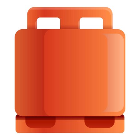 Propane cylinder icon. Cartoon of propane cylinder vector icon for web design isolated on white backgroundのイラスト素材