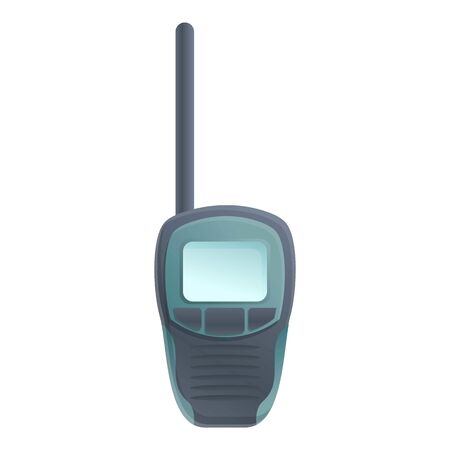 Walkie talkie icon. Cartoon of walkie talkie vector icon for web design isolated on white backgroundのイラスト素材