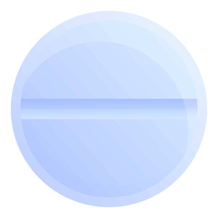Classic medical pill icon. Cartoon of classic medical pill vector icon for web design isolated on white backgroundのイラスト素材