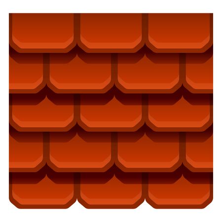 Material roof icon. Cartoon of material roof vector icon for web design isolated on white backgroundのイラスト素材
