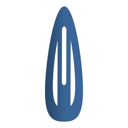 Stylist hair clip icon. Cartoon of stylist hair clip vector icon for web design isolated on white backgroundのイラスト素材