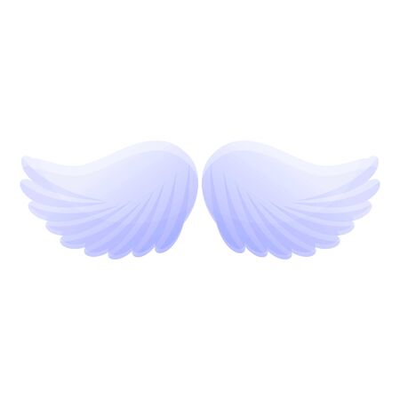 Falcon wings icon. Cartoon of falcon wings vector icon for web design isolated on white backgroundのイラスト素材