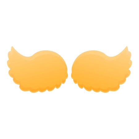 Wings icon. Cartoon of wings vector icon for web design isolated on white backgroundのイラスト素材