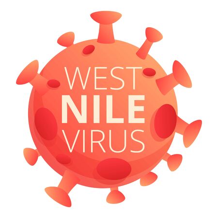 Nile virus icon. Cartoon of nile virus vector icon for web design isolated on white backgroundのイラスト素材