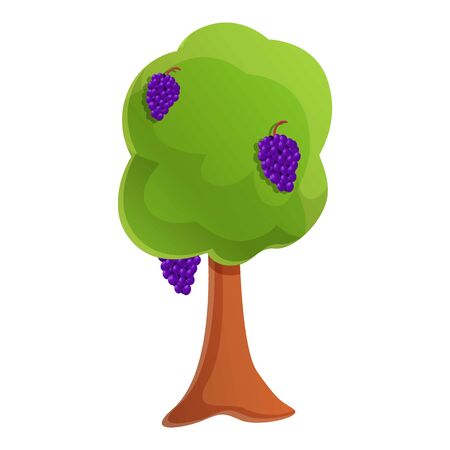 Vineyard icon. Cartoon of vineyard vector icon for web design isolated on white backgroundのイラスト素材