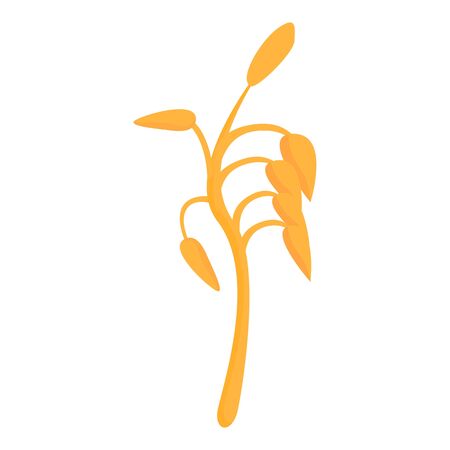 Cereal plant icon. Cartoon of cereal plant vector icon for web design isolated on white backgroundのイラスト素材
