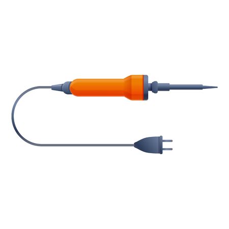 Soldering instrument icon. Cartoon of soldering instrument vector icon for web design isolated on white backgroundのイラスト素材