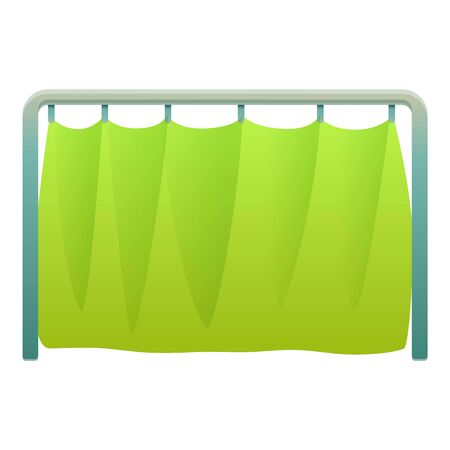 Cinema green wall icon. Cartoon of cinema green wall vector icon for web design isolated on white backgroundのイラスト素材