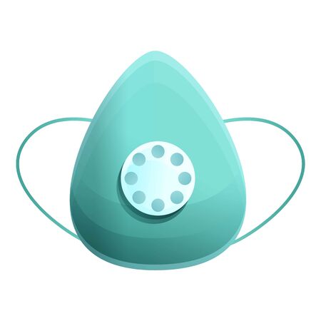Dust medical mask icon. Cartoon of dust medical mask vector icon for web design isolated on white backgroundのイラスト素材