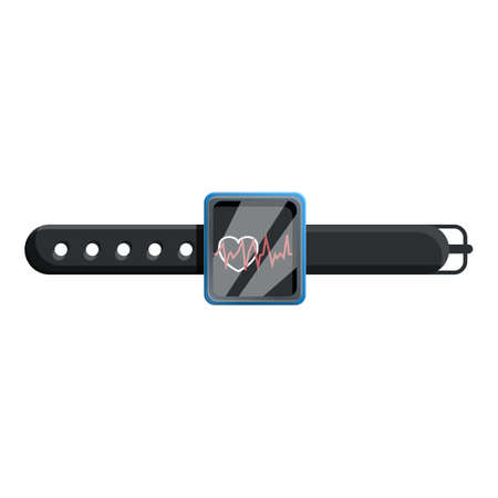 Smartwatch icon. Cartoon of smartwatch vector icon for web design isolated on white backgroundのイラスト素材