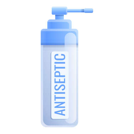 Antiseptic gel icon. Cartoon of antiseptic gel vector icon for web design isolated on white backgroundのイラスト素材