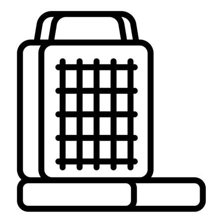 Waffle-iron maker icon. Outline waffle-iron maker vector icon for web design isolated on white backgroundのイラスト素材