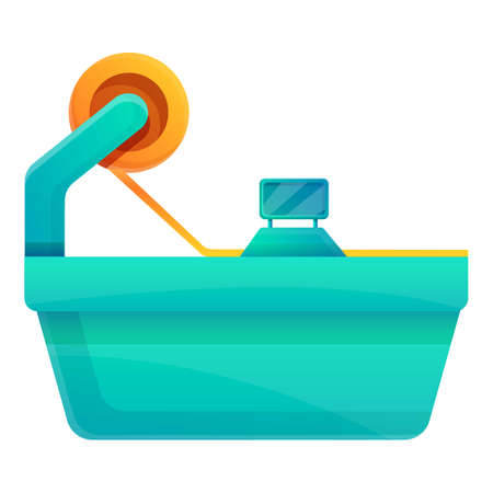 Textile production icon. Cartoon of textile production vector icon for web design isolated on white backgroundのイラスト素材