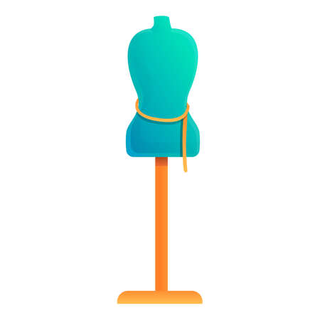 Clothes mannequin icon. Cartoon of clothes mannequin vector icon for web design isolated on white backgroundのイラスト素材