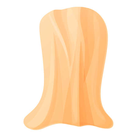 Tailor cotton cloth icon. Cartoon of tailor cotton cloth vector icon for web design isolated on white backgroundのイラスト素材