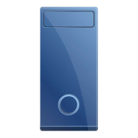 Pc box icon. Cartoon of pc box vector icon for web design isolated on white backgroundのイラスト素材