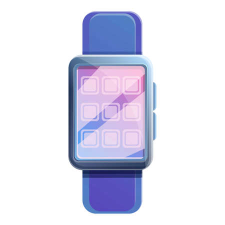 Sport smartwatch icon. Cartoon of sport smartwatch vector icon for web design isolated on white backgroundのイラスト素材
