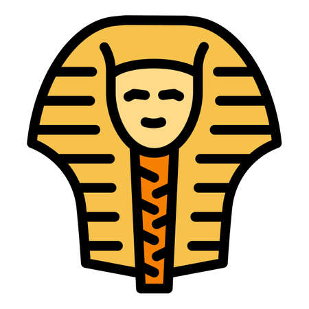 Egypt pharaoh icon. Outline Egypt pharaoh vector icon for web design isolated on white background