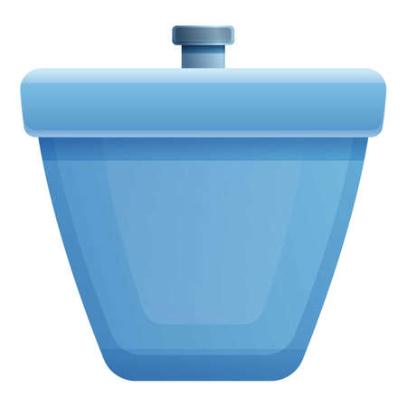 Bath bidet icon. Cartoon of bath bidet vector icon for web design isolated on white backgroundのイラスト素材