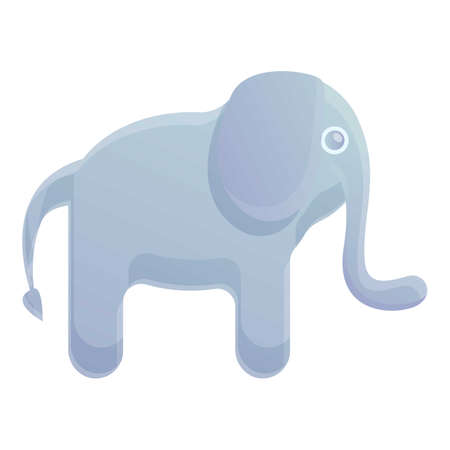 Elephant bath toy icon. Cartoon of elephant bath toy vector icon for web design isolated on white backgroundのイラスト素材