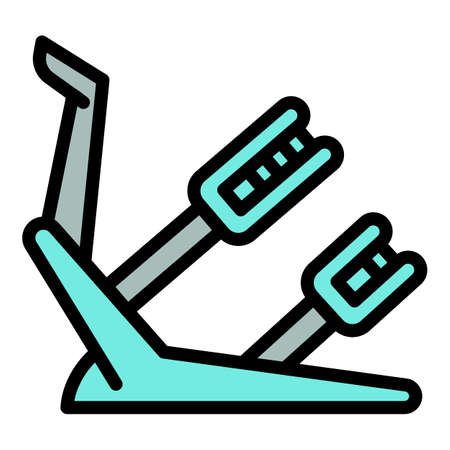 Ski resort equipment icon. Outline ski resort equipment vector icon for web design isolated on white backgroundのイラスト素材