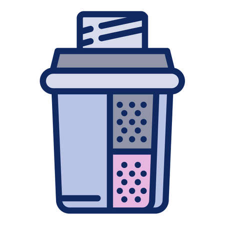 Water filter section icon. Outline water filter section vector icon for web design isolated on white backgroundのイラスト素材