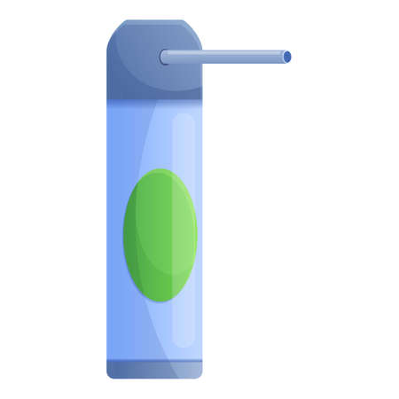 Disinfection spray metal bottle icon. Cartoon of disinfection spray metal bottle vector icon for web design isolated on white backgroundのイラスト素材