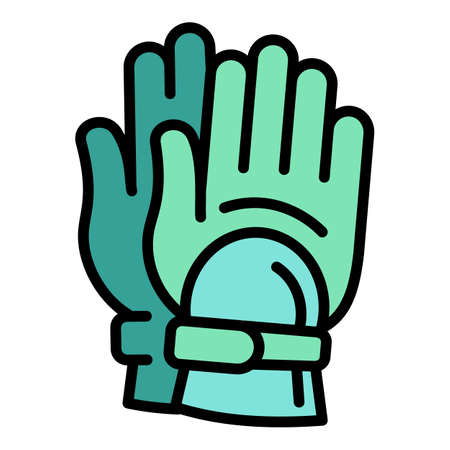 Diving gloves icon. Outline diving gloves vector icon for web design isolated on white backgroundのイラスト素材