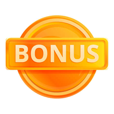 Digital online bonus icon. Cartoon of digital online bonus vector icon for web design isolated on white backgroundのイラスト素材