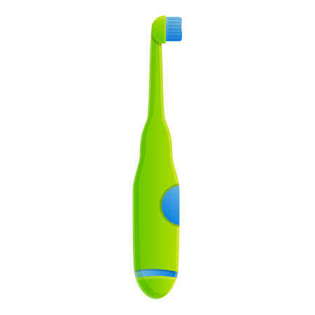 Health electric toothbrush icon. Cartoon of health electric toothbrush vector icon for web design isolated on white backgroundのイラスト素材