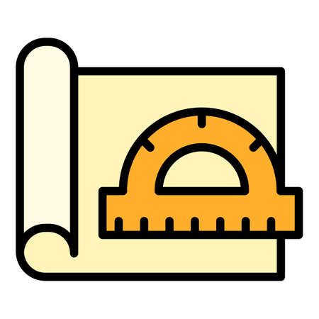 Architect construction icon. Outline architect construction vector icon for web design isolated on...