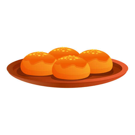 Greece bakery icon. Cartoon of greece bakery vector icon for web design isolated on white backgroundのイラスト素材