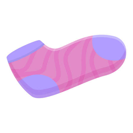 Kid sock icon. Cartoon of kid sock vector icon for web design isolated on white backgroundのイラスト素材
