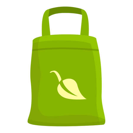 Food eco bag icon. Cartoon of food eco bag vector icon for web design isolated on white backgroundのイラスト素材