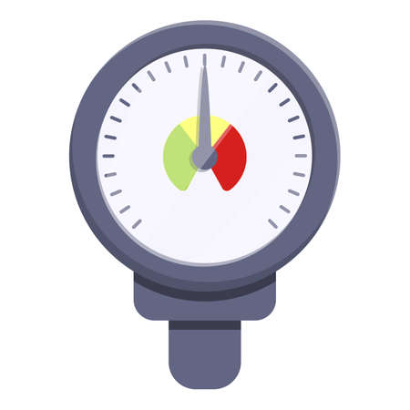 Meter manometer icon. Cartoon of meter manometer vector icon for web design isolated on white backgroundのイラスト素材